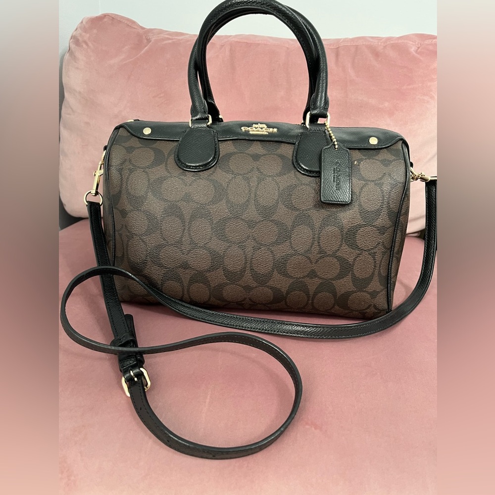 Coach Rowan Satchel Signature Canvas